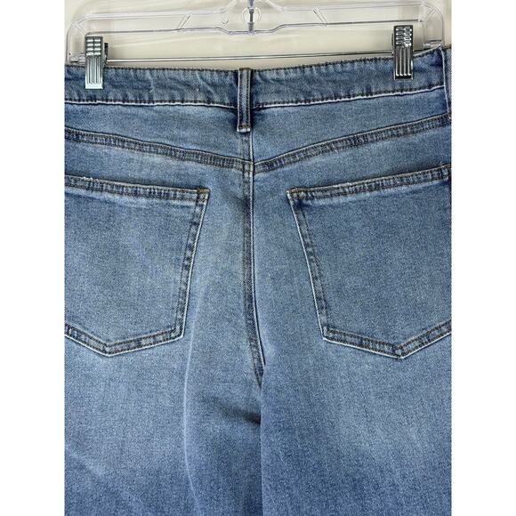 NWT BCBG Skater Straight Blue High Waisted Cotton Denim Jeans Pants Size 13/31 - Picture 5 of 9